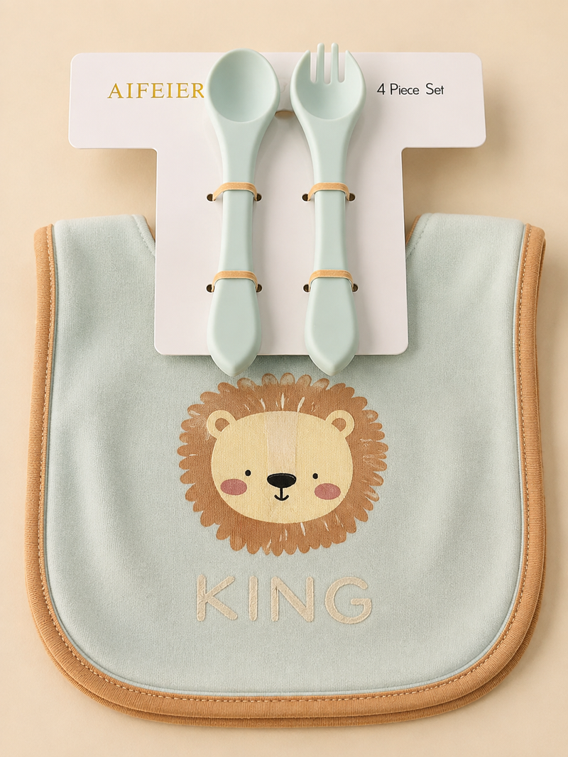 Little Lion 4 Piece Feeding Set