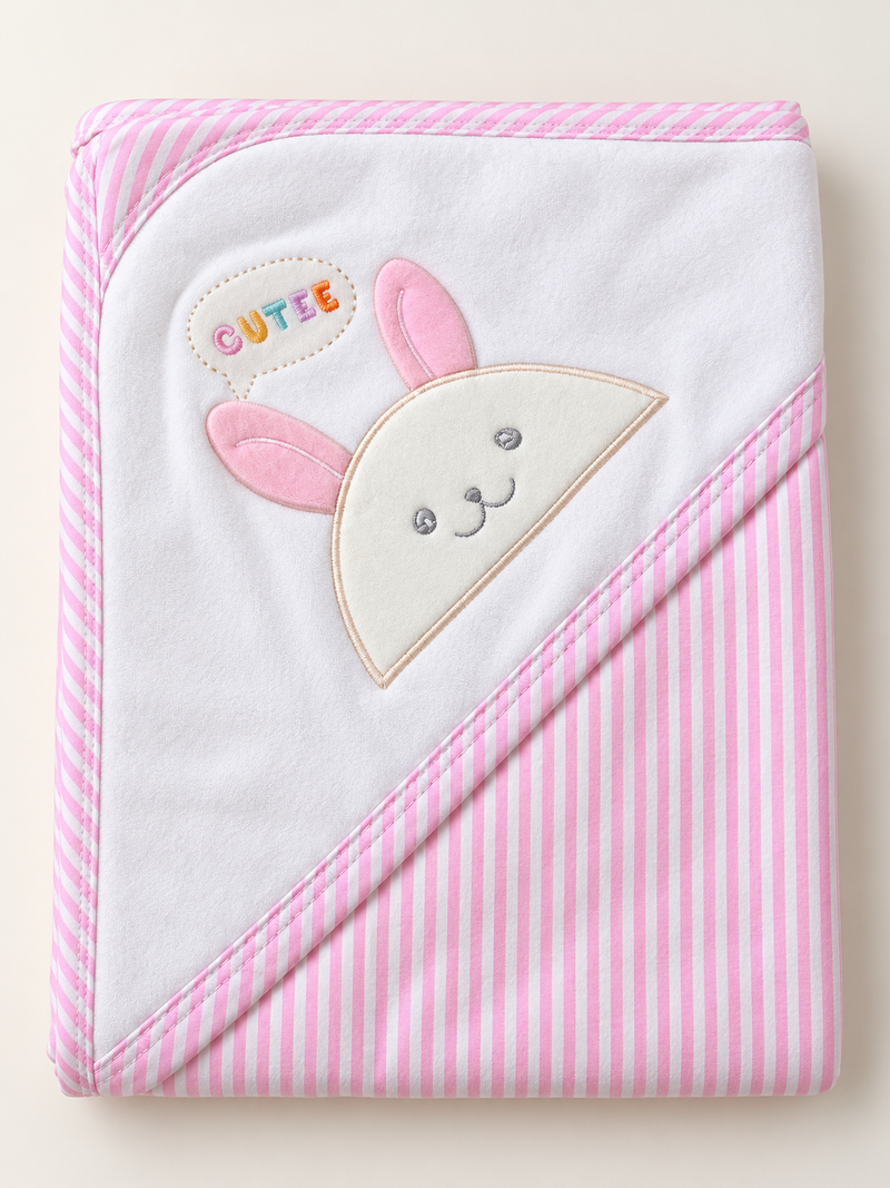 Bunny Stripe Baby Wrap Sheet