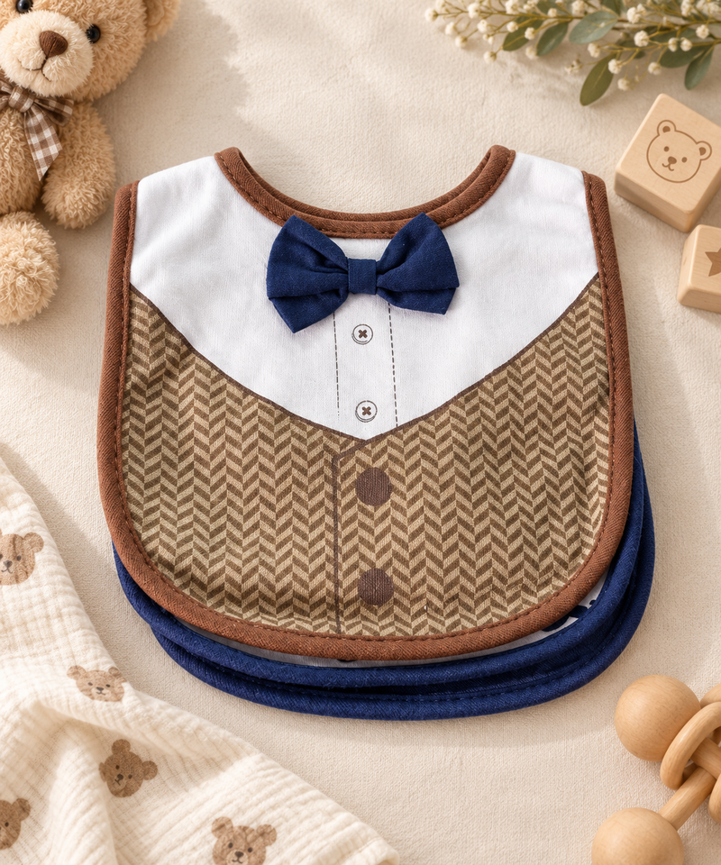 Little Gentleman 3 Piece Bib Set