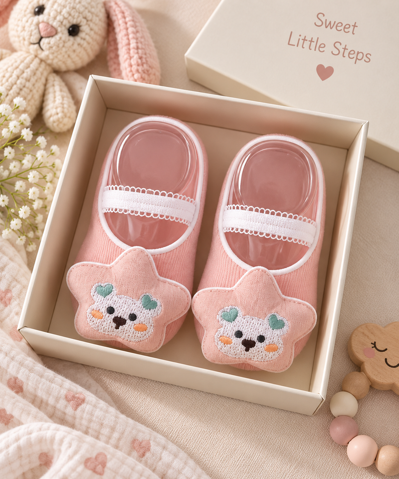 Little Teddy Baby Booties (6-12 Months)