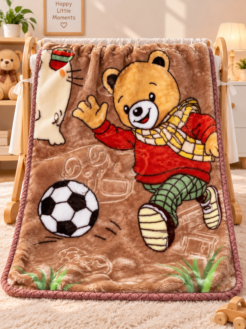 Honey Teddy Sport Baby Blanket