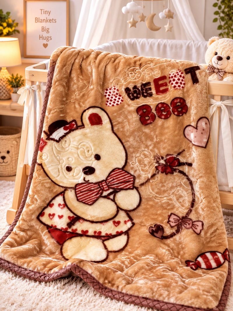 Sweet Bear Love Baby Blanket
