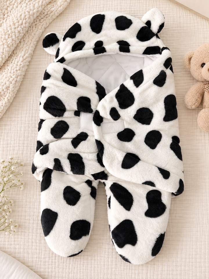 Panda Print Warm Wrap