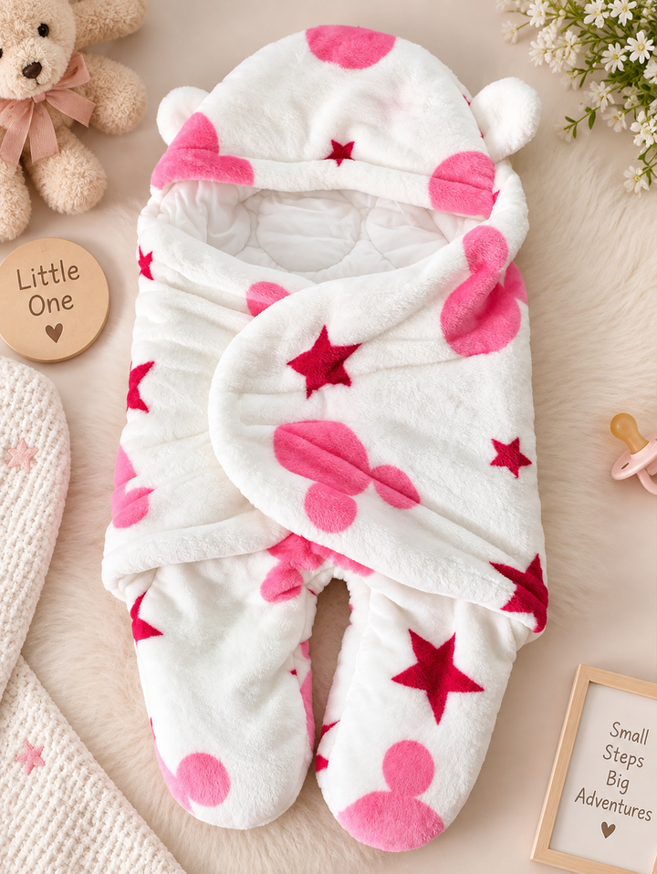 Pink Star Baby Warm Wrap
