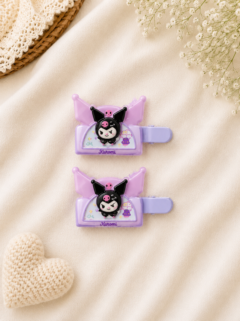 Purple Devil Cat Hair Clips (2 Pcs)