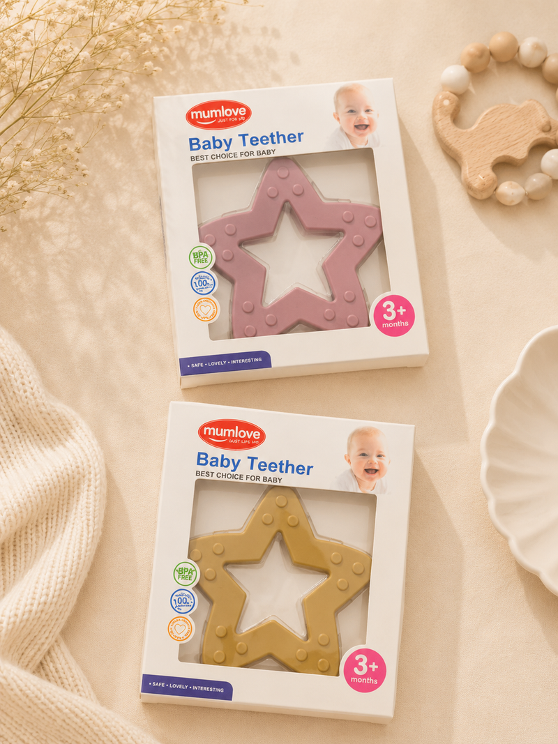 Mumlove Star Shape Baby Teether 3+