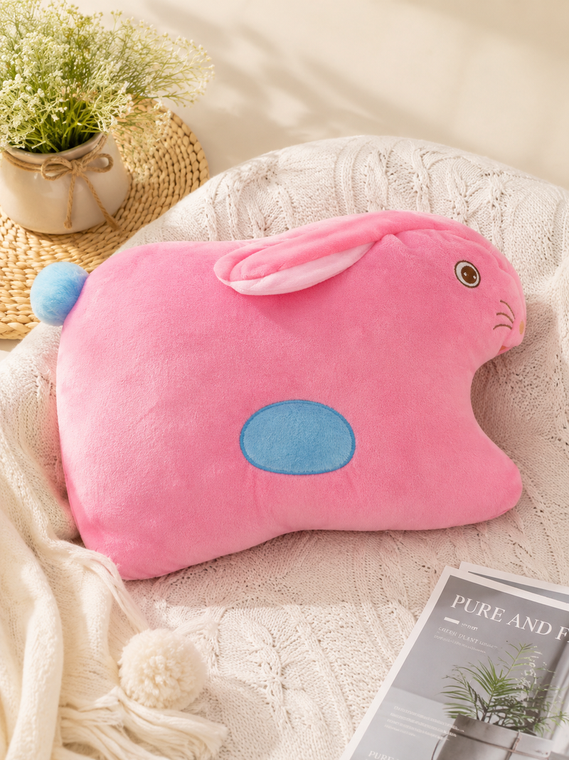 Pink Bunny Plush Pillow