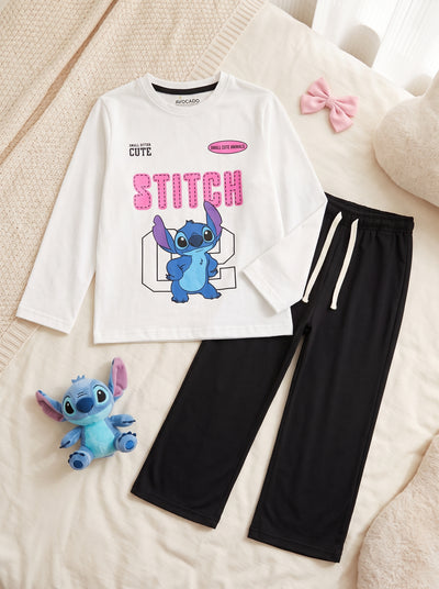 Stitch Cute Full Sleeves Shirt & Trouser