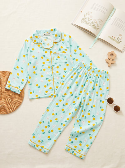 Golden Tulip Printed Cotton Nightwear Set