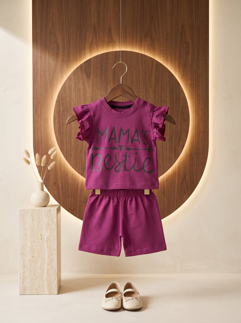 Mama's Bestie T-Shirt & Short Infant
