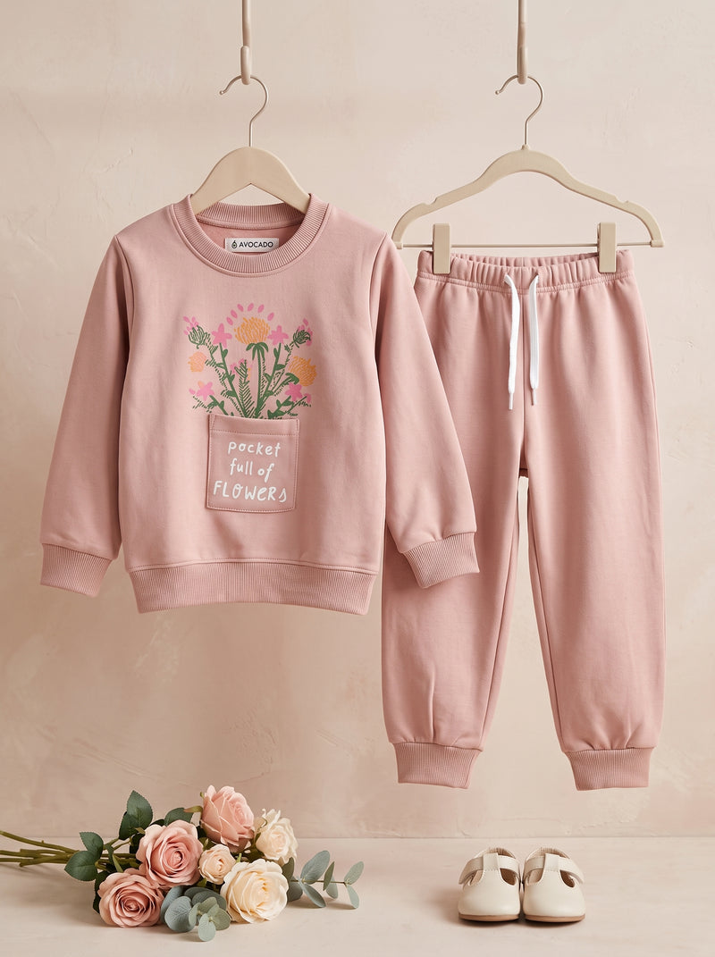 Pocket Full of Flowers Fleece Sweatshirt & Trouser