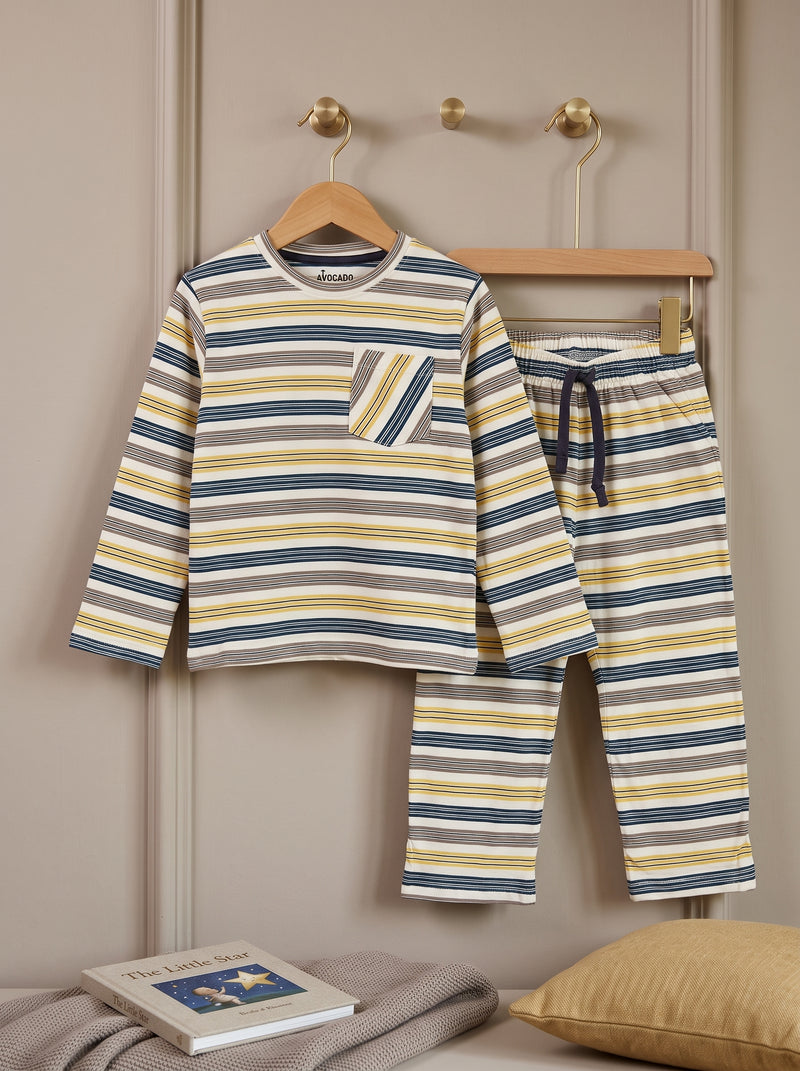 Harbor Stripe Full Sleeves Shirt & Trouser