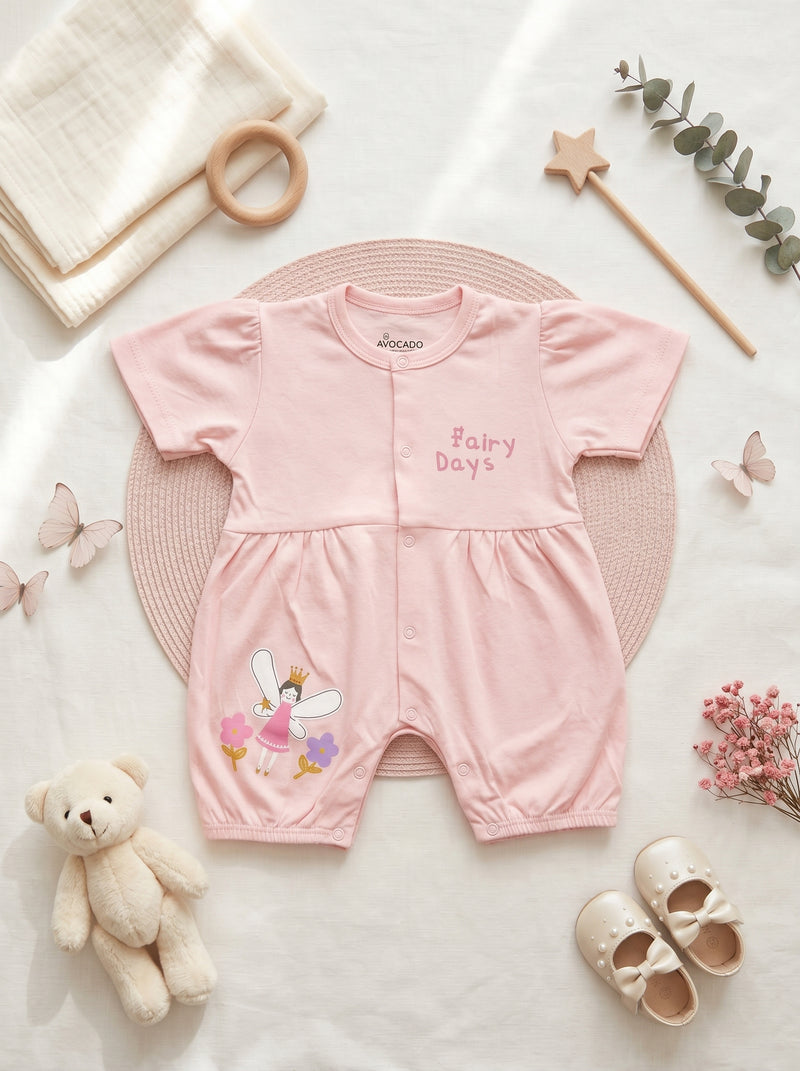 Fairy Days Pink Interlock Romper