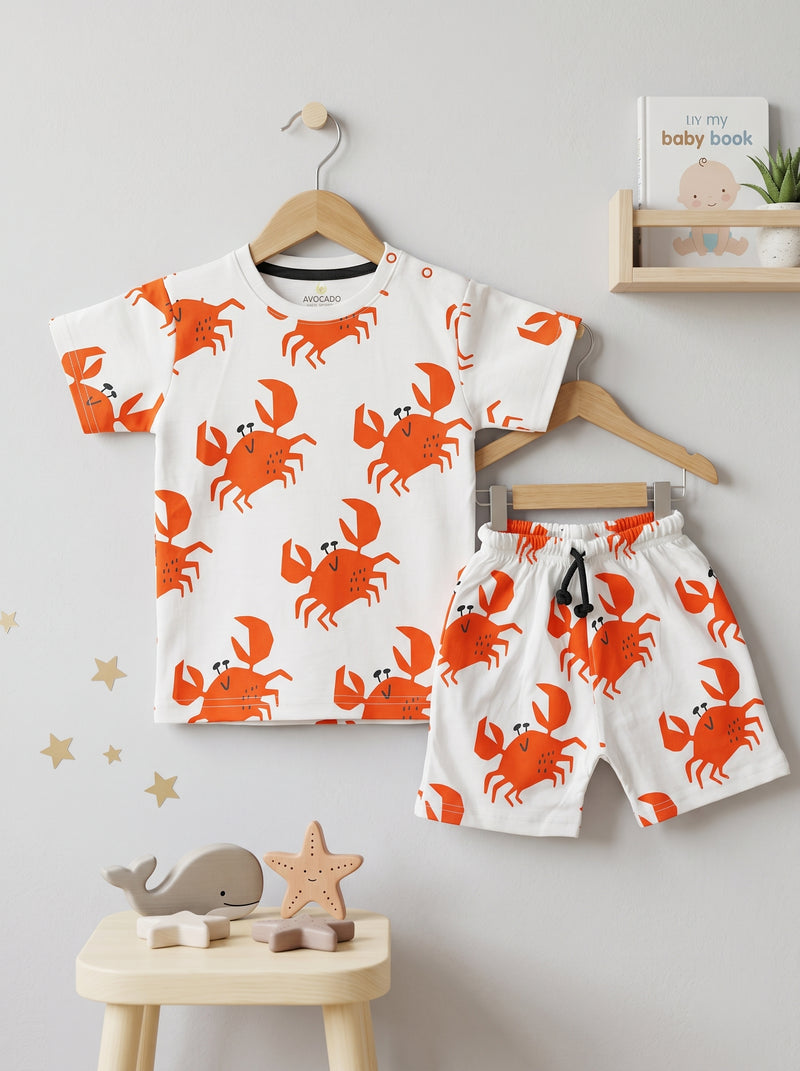 Crab Print Tee & Short Infant