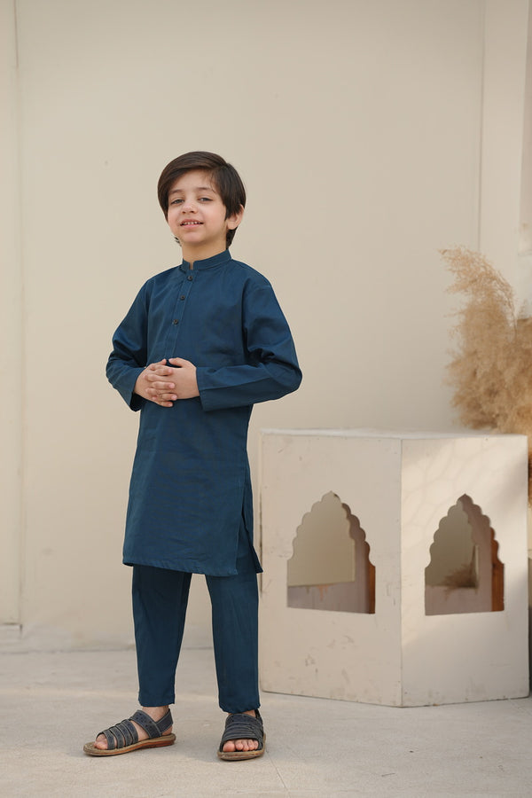 Zinc Cotton Kurta & Trouser