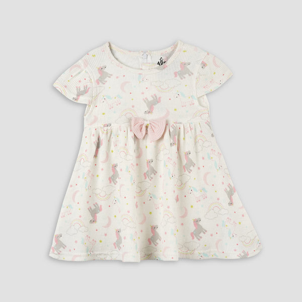 Unicorn & Rainbow Bow Frock