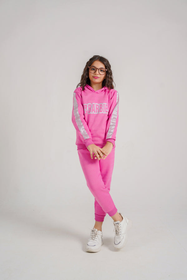 Glam Barbie Fleece Hoodie & Trouser
