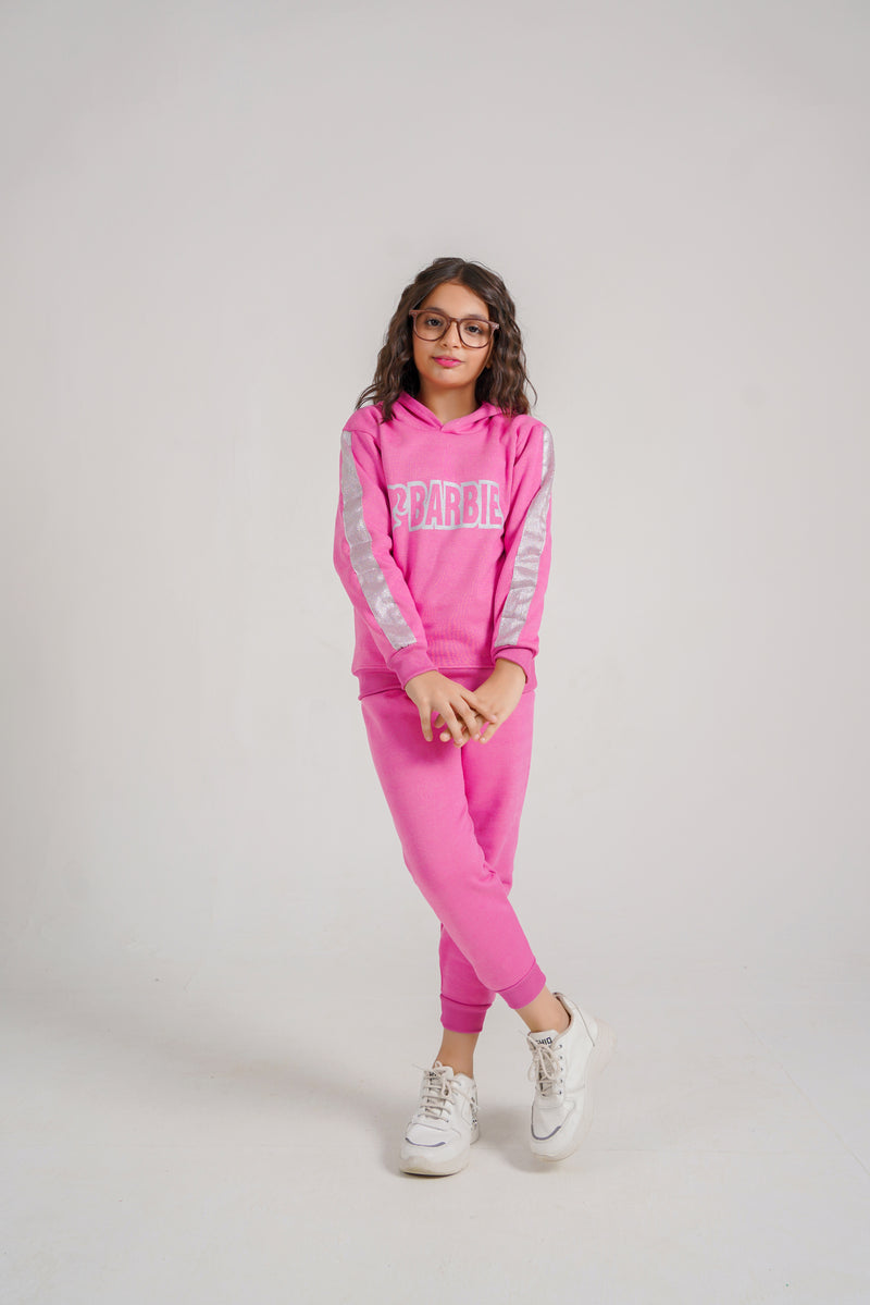 Glam Barbie Fleece Hoodie & Trouser