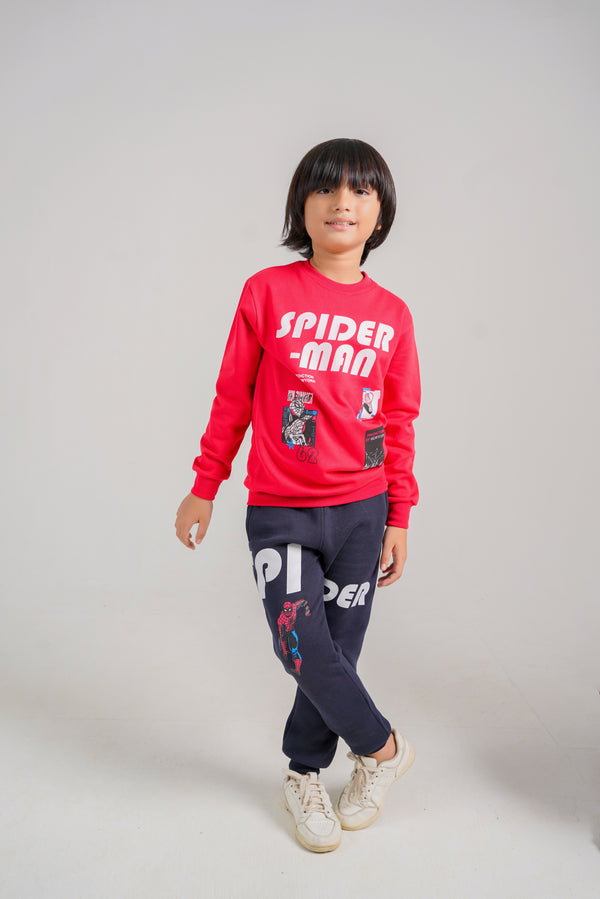 Spider Man Graphic Sweatshirt & Trouser