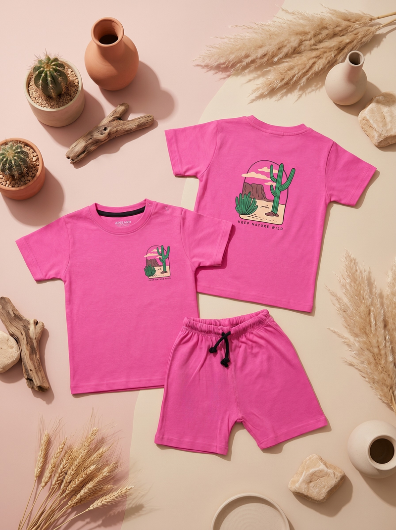 Desert Dreamer Hot Pink Tee & Short Infant