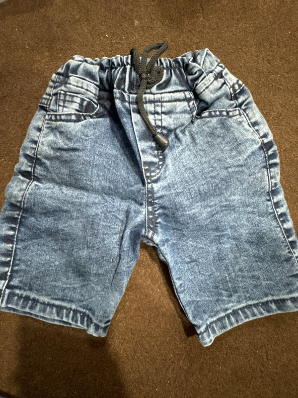 Dark Blue Jeans Short