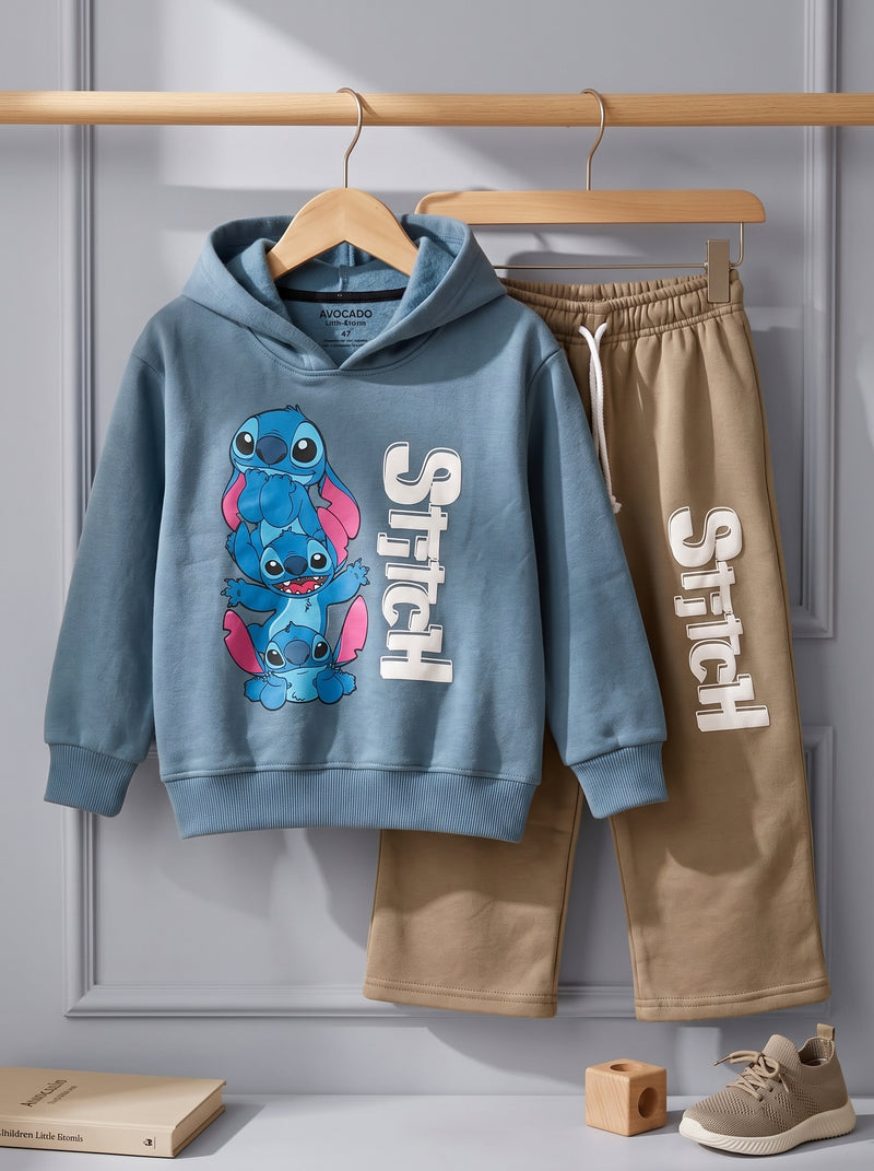 Stitch Just Chill Fleece Hoodie & Trouser