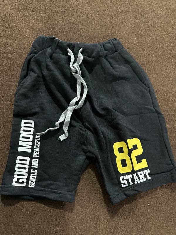 82 Start Black Blended Short