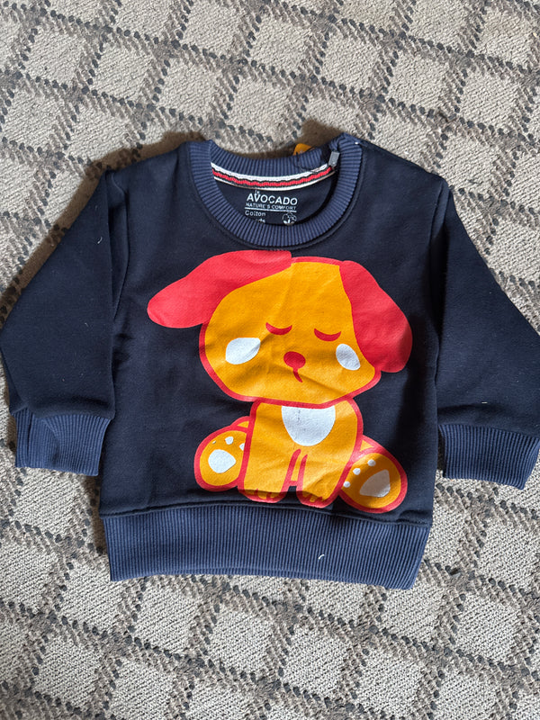 Cute Puppy Fleece Infant Sweatshirt