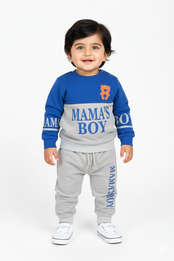 Mama’s Boy Terry Panel Sweatshirt & Trouser Infant