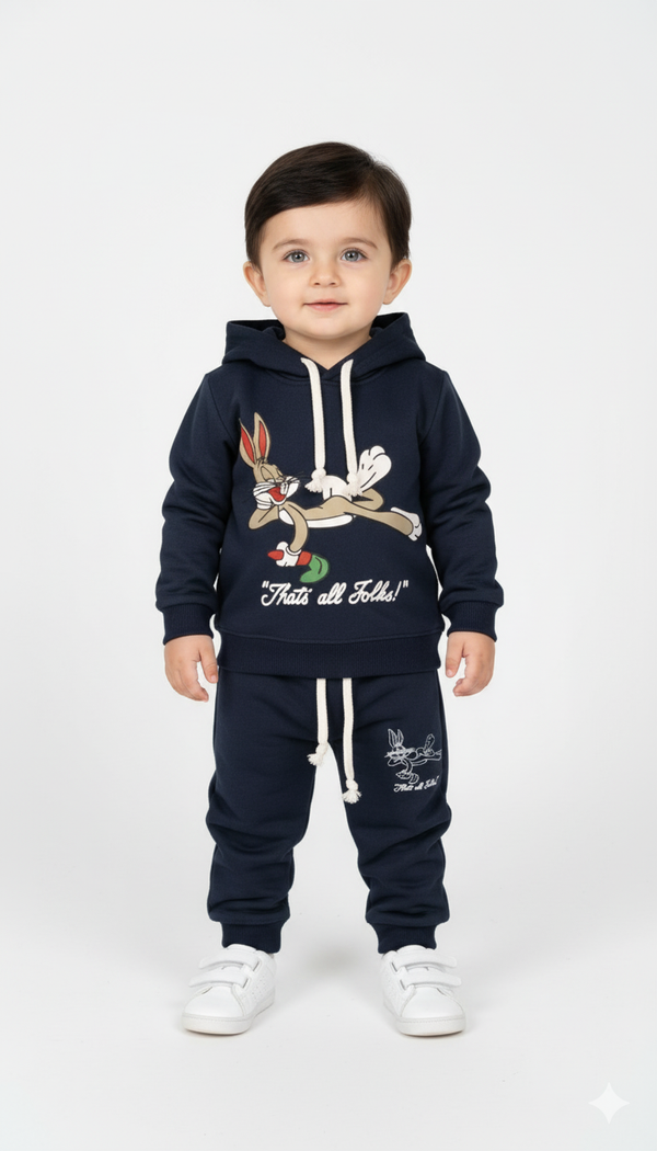 Bugs Bunny That’s All Folks Fleece Sweatshirt & Trouser