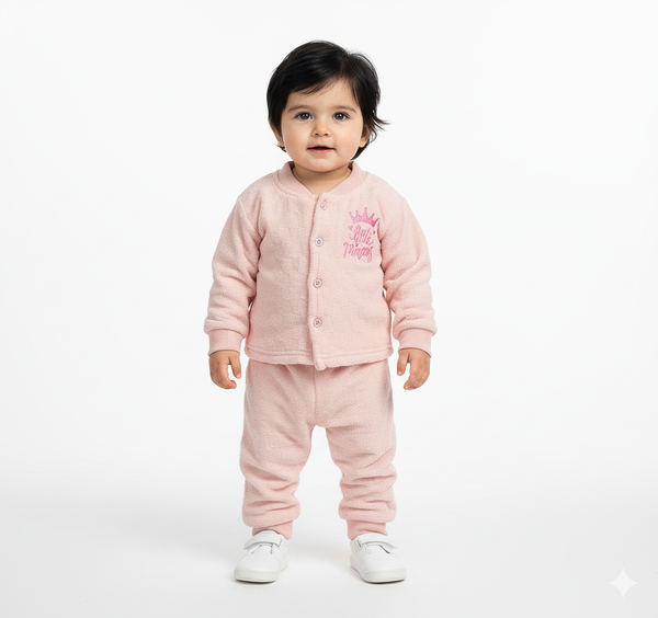 Little Princess Baby Pink Soft Textured Fur Pair