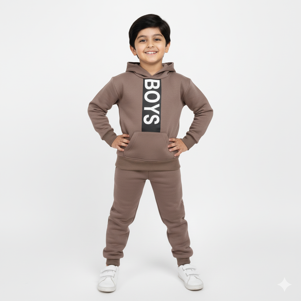 Stylish Boys Fleece Hoodie & Trouser
