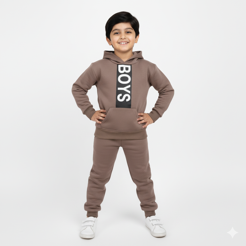 Stylish Boys Fleece Hoodie & Trouser
