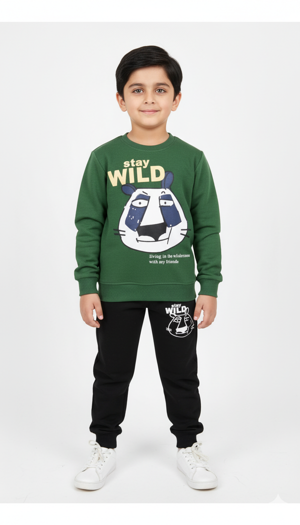 Stay Wild Fleece Sweatshirt & Trouser
