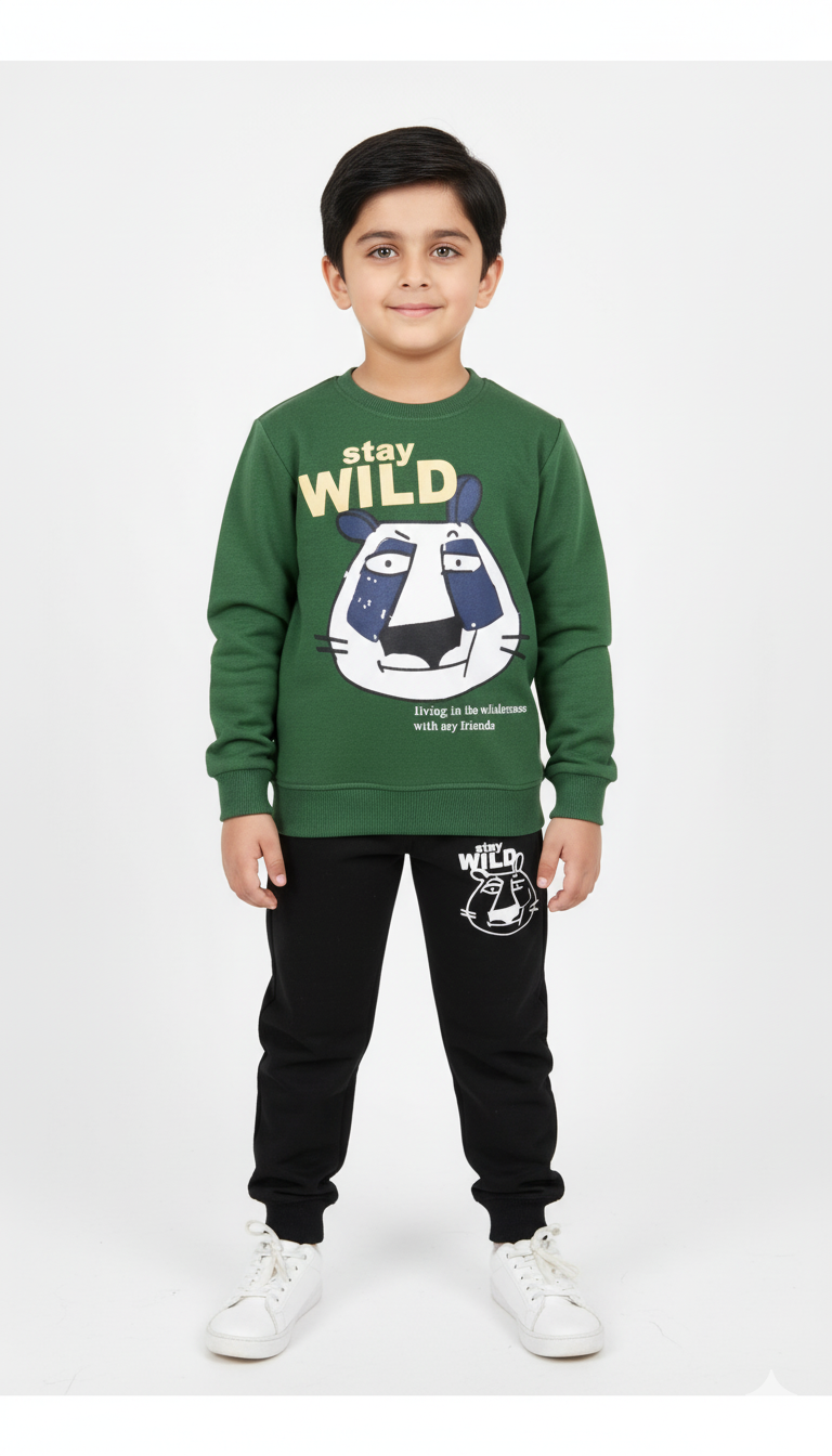 Stay Wild Fleece Sweatshirt & Trouser