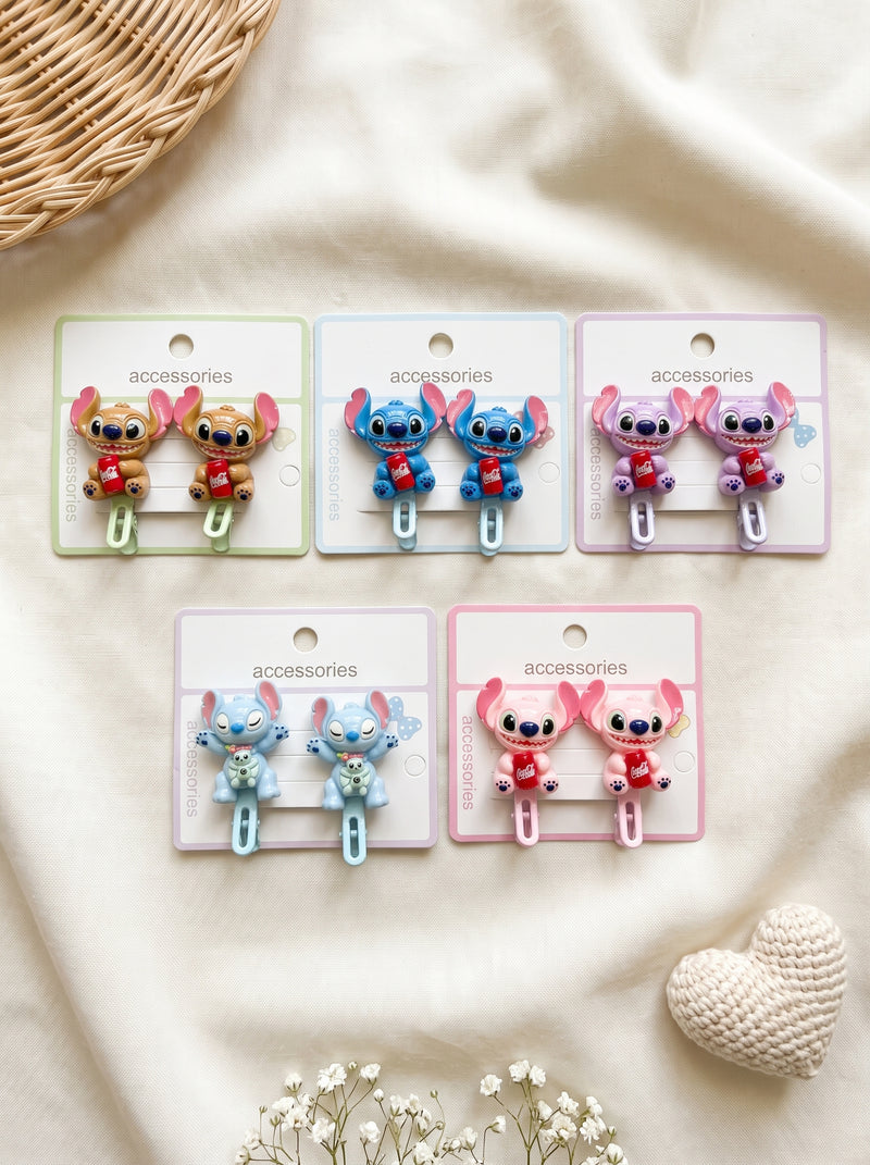 Cute Alien Character Hair Clips – Pack of 2