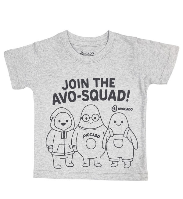 Avo Squad Grey Tee