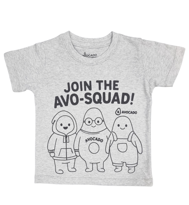 Avo Squad Grey Tee