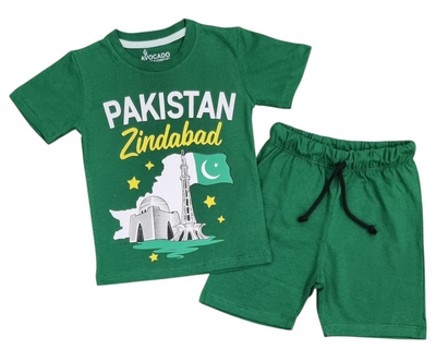 Zindabad Heritage Tee & Soft Comfy Green Short