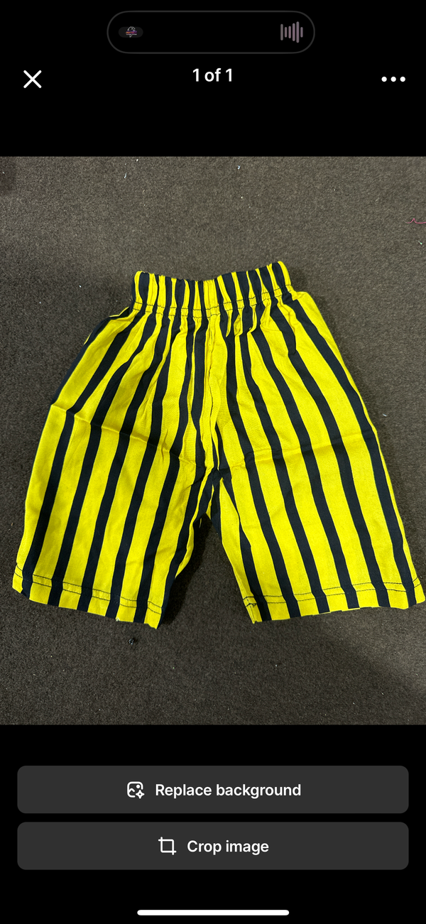 Yellow Black Lining Short