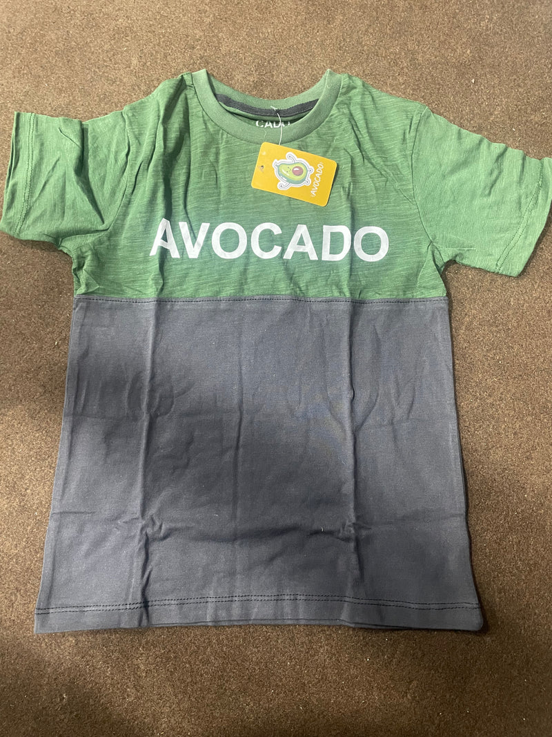 Green/black Avocado Panel Tee