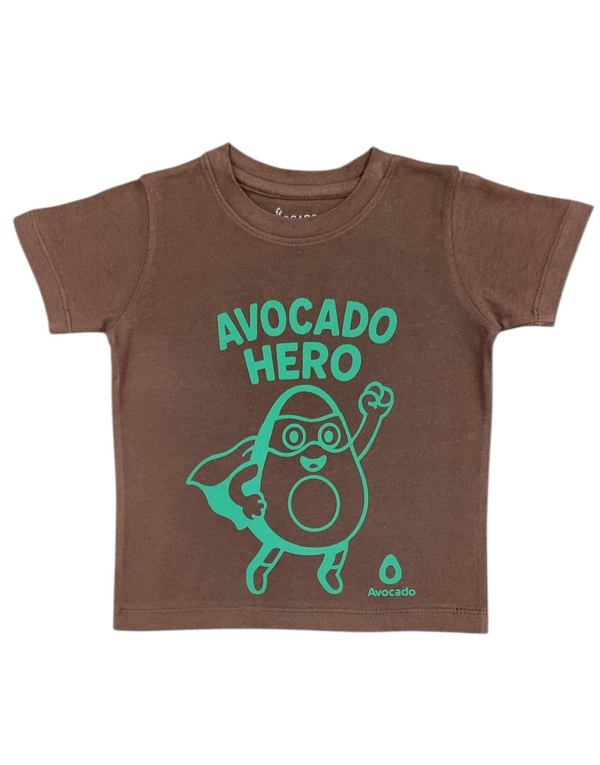 Avocado Hero Chocolate Brown Tee