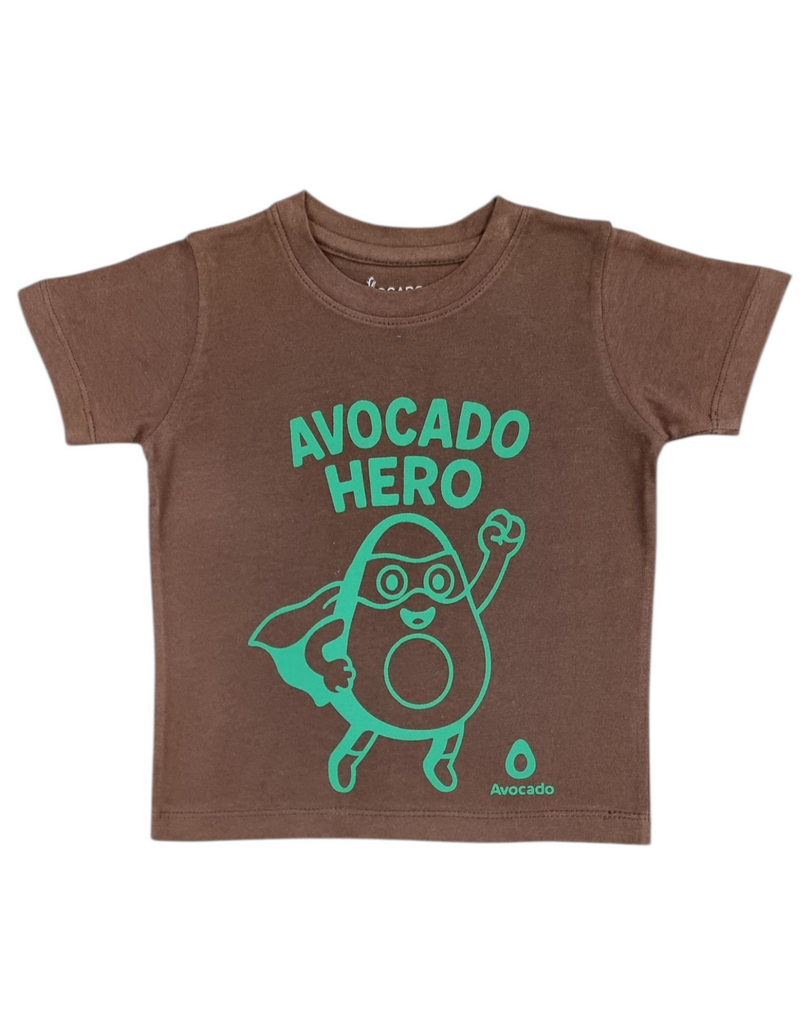 Avocado Hero Chocolate Brown Tee