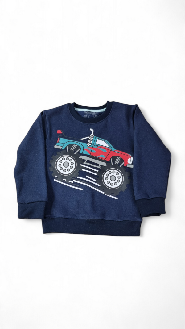 Off Road Monster Truck Fleece Sweatshirt