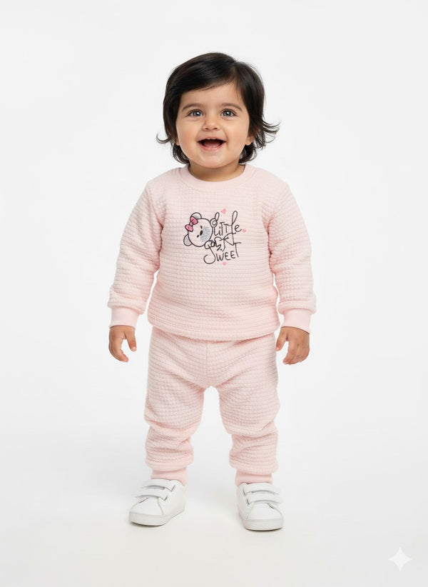 Sweet Girl Soft Textured Fur Pair Infant