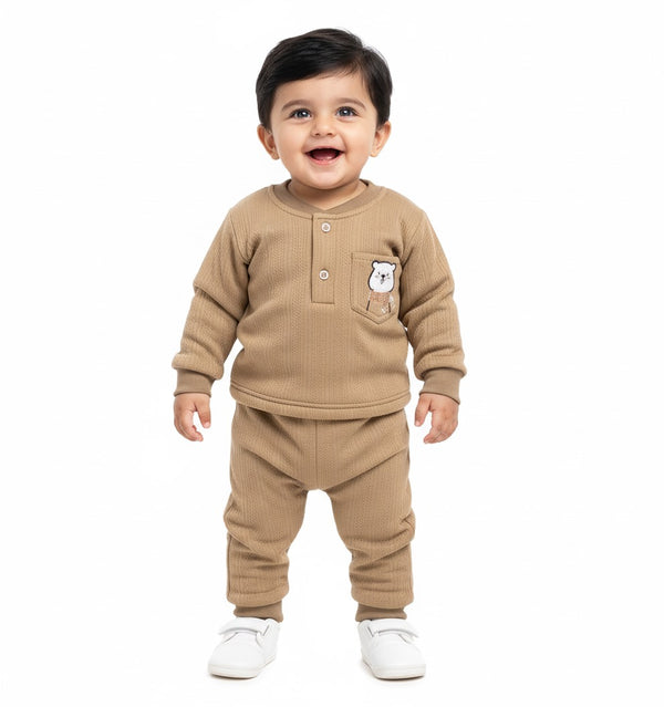 Little Bear Camel Soft Textured Fur Pair Infant