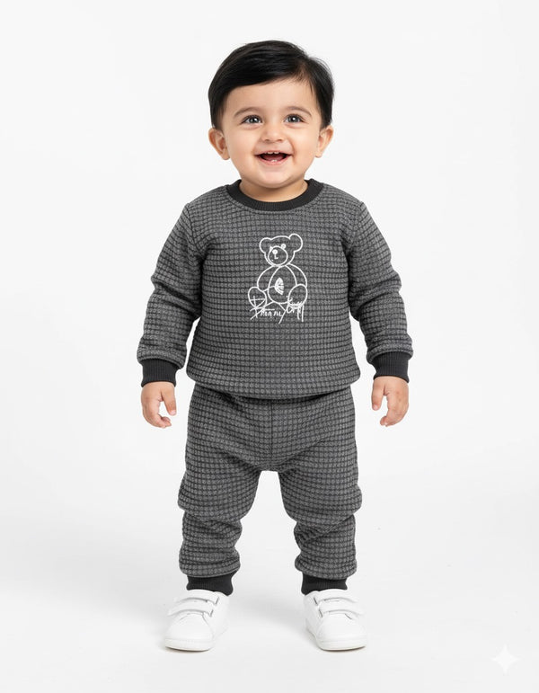 Palm York Soft Textured Charcoal Fur Pair Infant