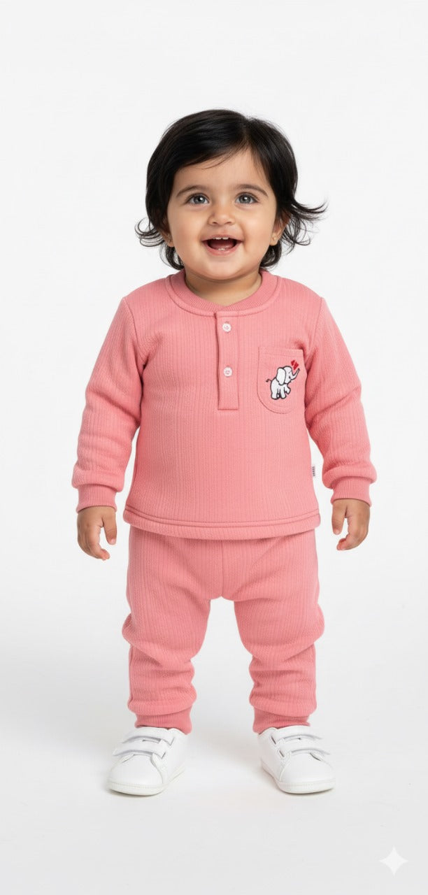 Little Elephant Hot Pink Soft Textured Fur Pair Infant