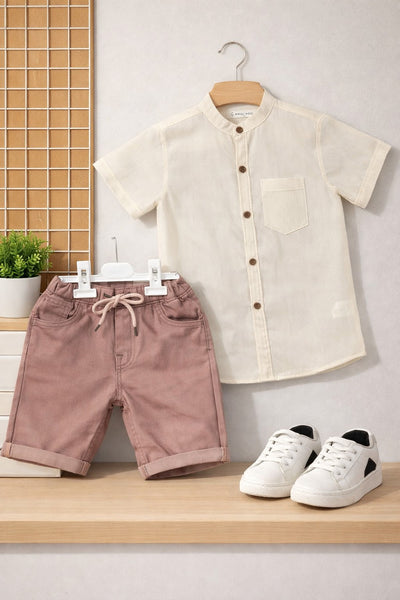 Classic Stripe Shirt & Cotton Short