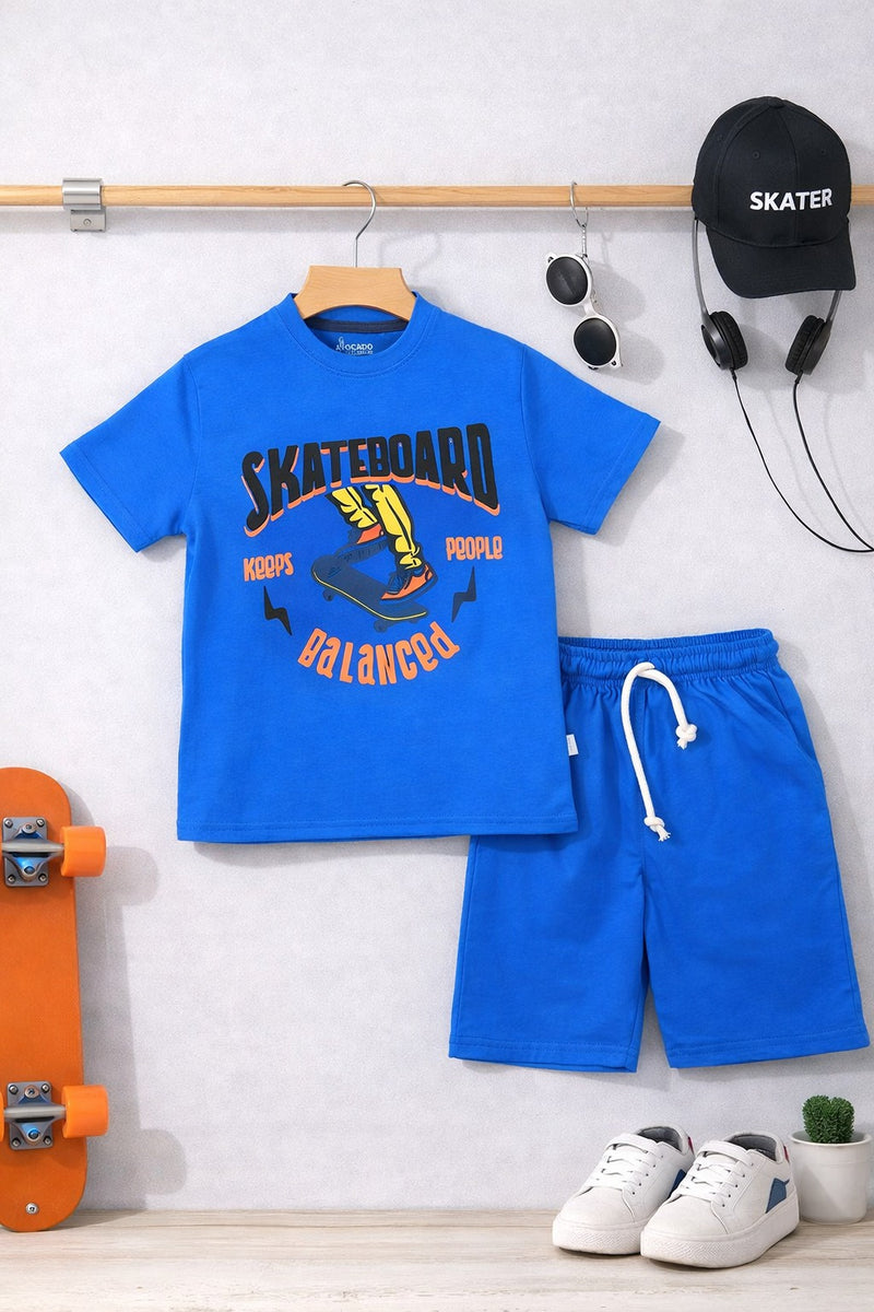 Skate King Drop Shoulder Tee & Short